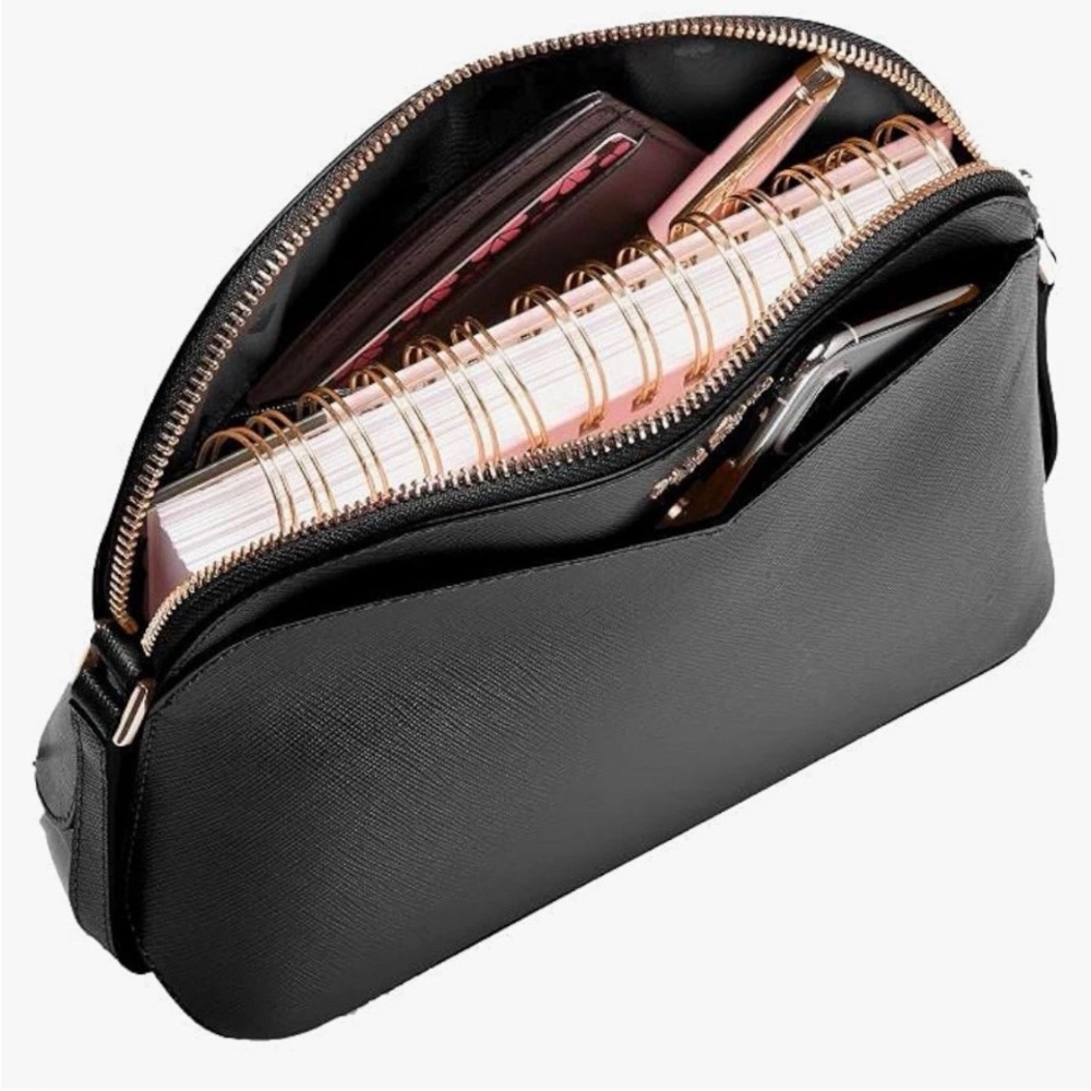 Kate Spade Payton Dome Crossbody, Black Saffiano Leather - Picture 8 of 14